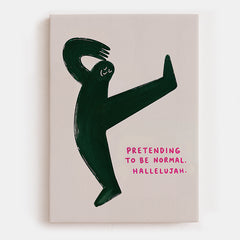 Pretending Hallelujah Canvas