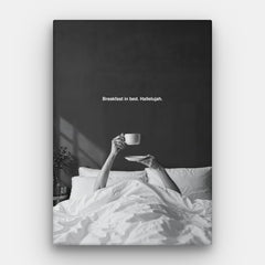 Ontbijt Halleluja Canvas — Canvas Verticaal #01