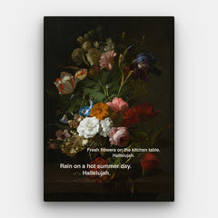 Tela Flores Aleluia - Tela Vertical #01