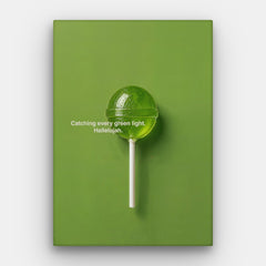 Groen Licht Halleluja Canvas - Canvas Verticaal #01