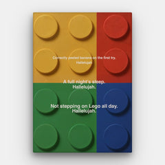 Lienzo Lego Aleluya — Lienzo Vertical #01