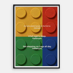 Lego Hallelujah — Art Print Vertical #01