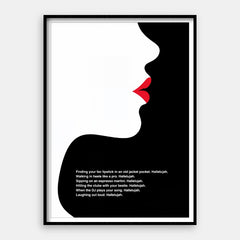 Lippenstift Hallelujah — Kunstprint verticaal #01