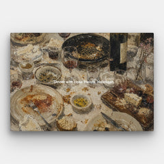 Cena con gli amici Tela Alleluia — Tela orizzontale n. 01