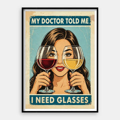 Preciso de óculos — Art Print Vertical #01