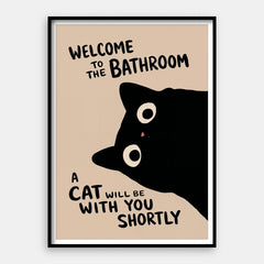 Bienvenue dans la salle de bain — Tirage d’art vertical #01