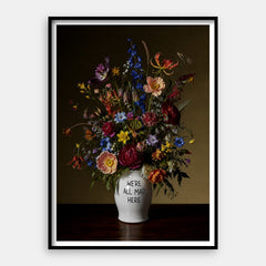 Nous sommes tous fous ici — Art Print Vertical #01