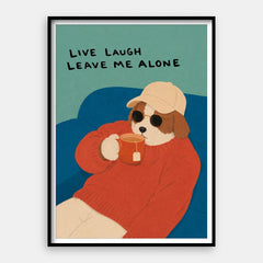 Live Laugh Leave — Kunstprint verticaal #01