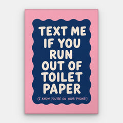 Text Me Canvas — Canvas Vertical #01