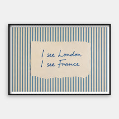 Eu vejo Londres — Impressão artística horizontal #01
