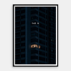 Lock In — Kunstprint verticaal #01