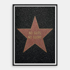 Pas de courage, pas de gloire — Tirage d’art vertical #01