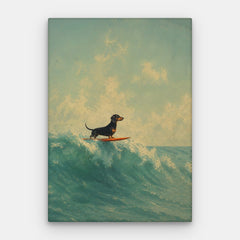 Tela dei cuccioli di surf - Tela verticale n. 01