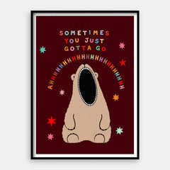 Ahhhhhhh — Impressão artística vertical #01