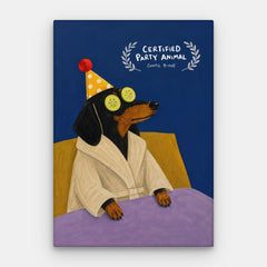 Lienzo certificado de fiesteros — Lienzo vertical n.° 01