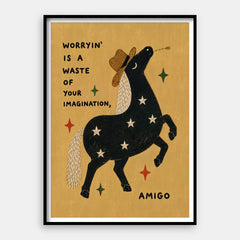 Stop med at bekymre dig Amigo — Kunsttryk Lodret #01