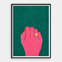 Verbinde die Punkte – Kunstdruck vertikal #01