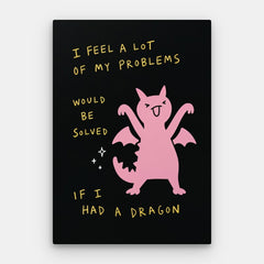 Pet Dragon Canvas — Canvas Lodret #01