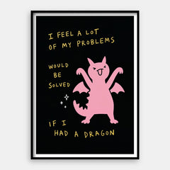 Huisdier draak — Art Print verticaal #01