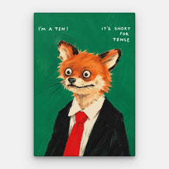 I Am A Ten Canvas — Canvas Lodret #01