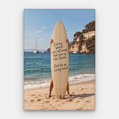 Vær et surfbrætlærred — Canvas Lodret #01