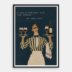 But Three Might — Art Print Vertical #01