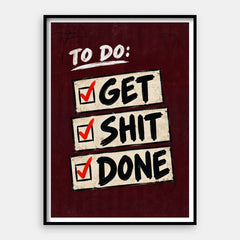 Die To-Do-Liste – Kunstdruck Vertikal #01