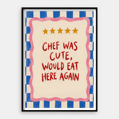 Le chef était mignon — Tirage d’art vertical #01