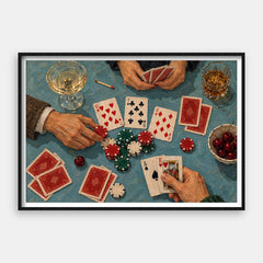 Noite de Poker — Impressão artística horizontal #01