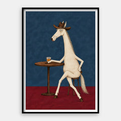 Cavalo sem nome — Impressão artística vertical #01