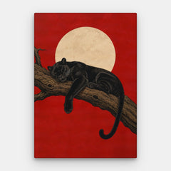 Crimson Moon Canvas — Canvas Vertical #01