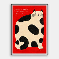 Random Cat Encounter — Art Print Vertical #01