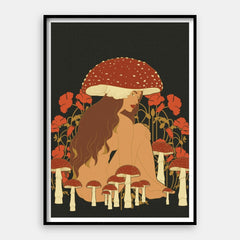 Femeie ciupercă — Art Print Vertical #01